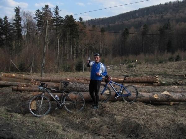 przełączka nad Czarną, podczas treningów do Klasyku Beskidzkiego