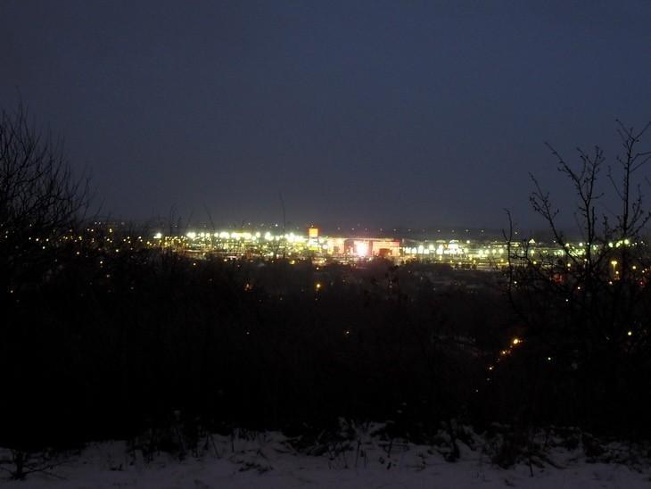Widok z Rudzkiej Góry na Port Łódź