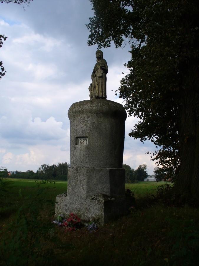 Figura św. Rocha w Zawadach