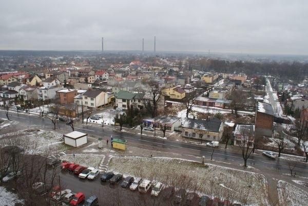 z ostatniego piętra wieżowca