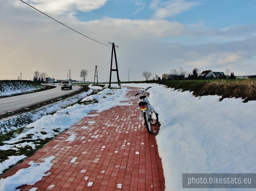 Ścieżka rowerowa prowadząca do Lubiszewa.