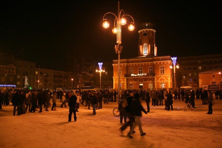 Częstochowska demonstracja przeciwko ACTA.
