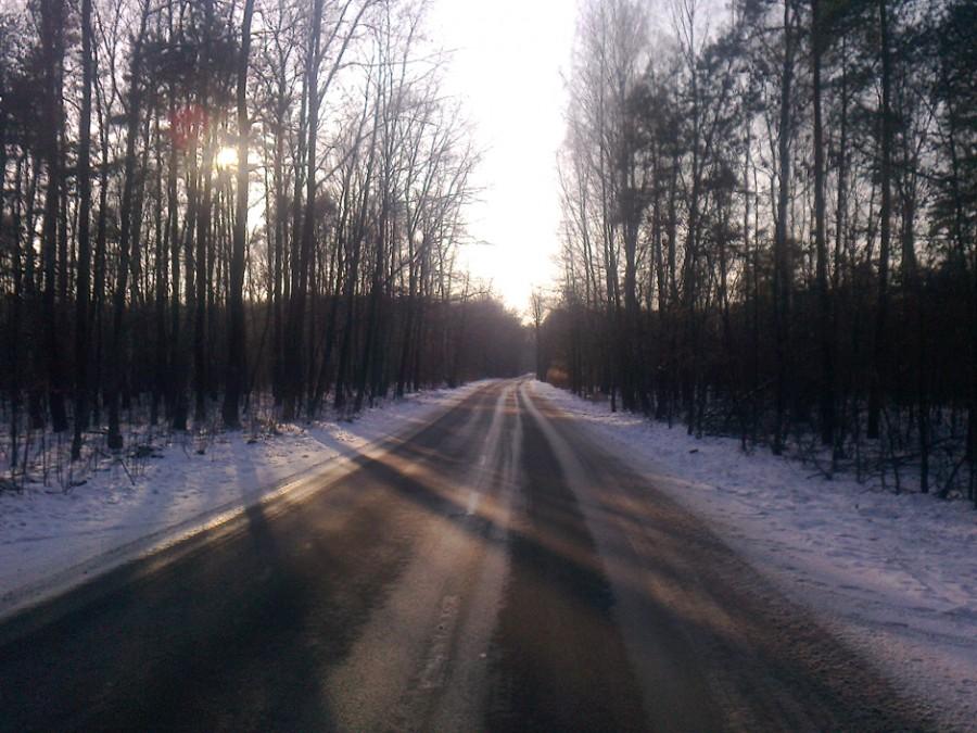 Zimna, śnieżna zima:)