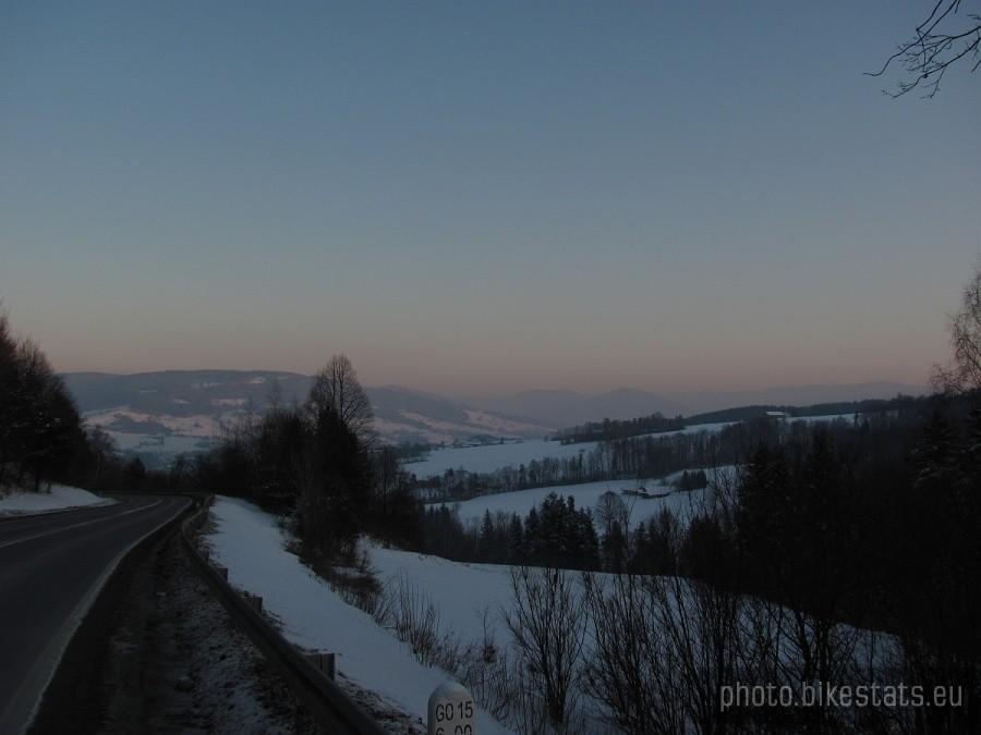 PIeniny Gorlickie i powolny zachód słońca