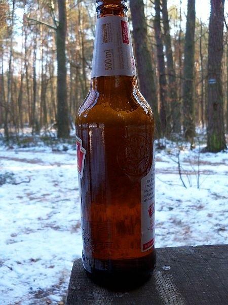 To nie piana tylko lód, 10 minut od momentu wyjścia ze sklepu, było naprawdę rześko :)
