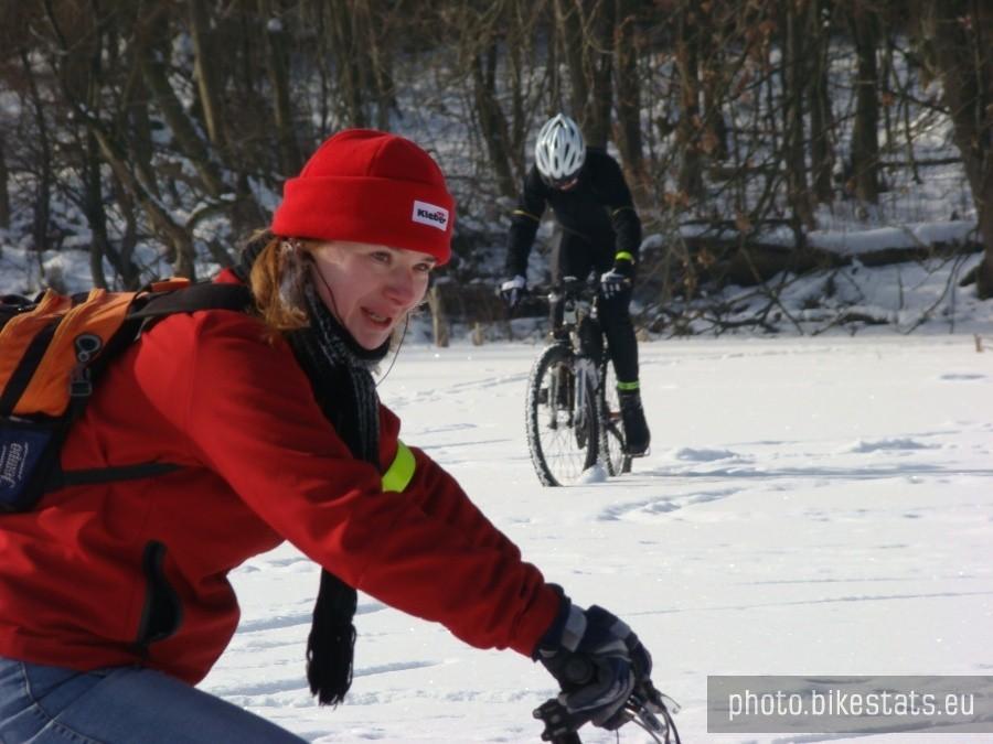 Wiewióreczka w lesie , którą rower niesie.