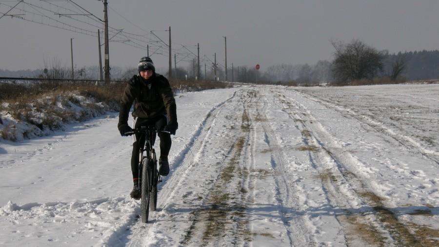 Drogbas na śnieznym pustkowiu z kolejowym akcentem :)