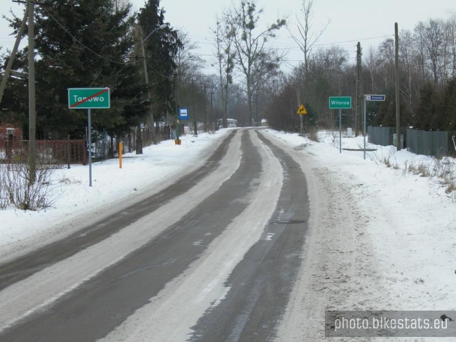 Tak 12 lutego 12 r. wyglądała droga z Tanowa do Jasienicy.