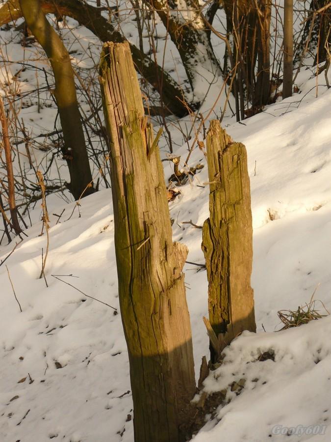 Resztki podkładów.