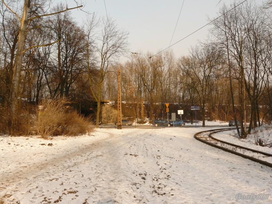 Koniec trasy linii 33 - pętla w Mikulczycach