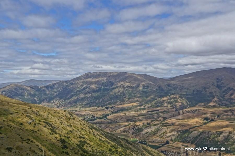 Widok na góry niedaleko Queenstown