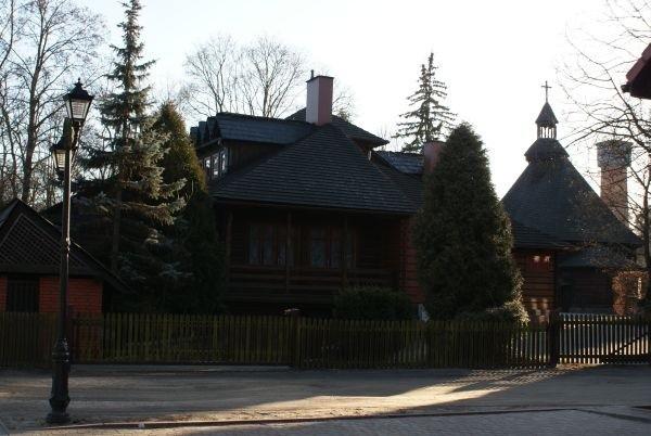 plebania, kościół i wieża ciśnień....widok, w którym już dawno się zakochałam