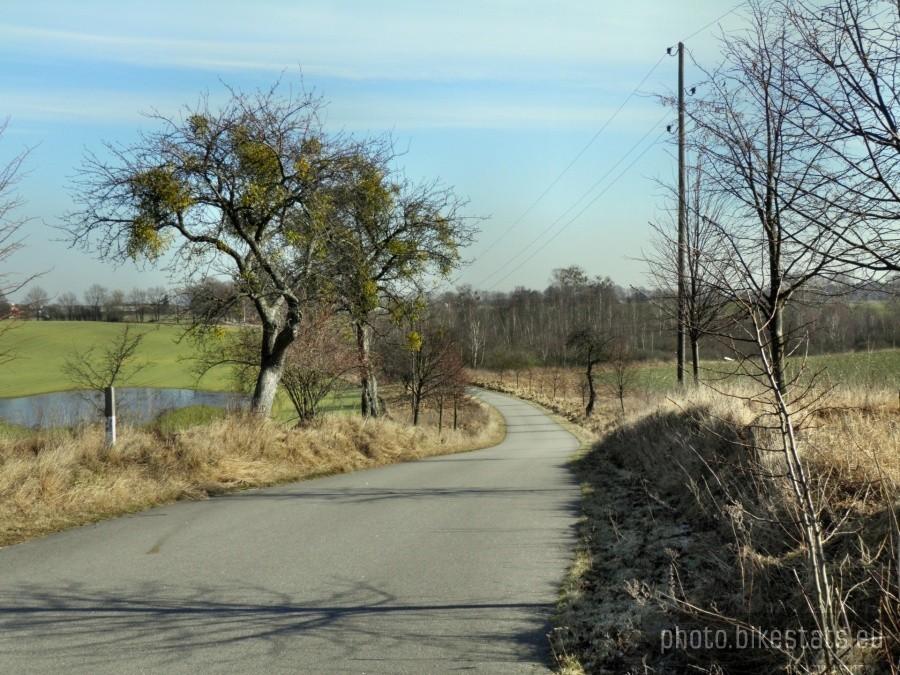 Urocza droga z Blankensee do miejscowości Bismark.
