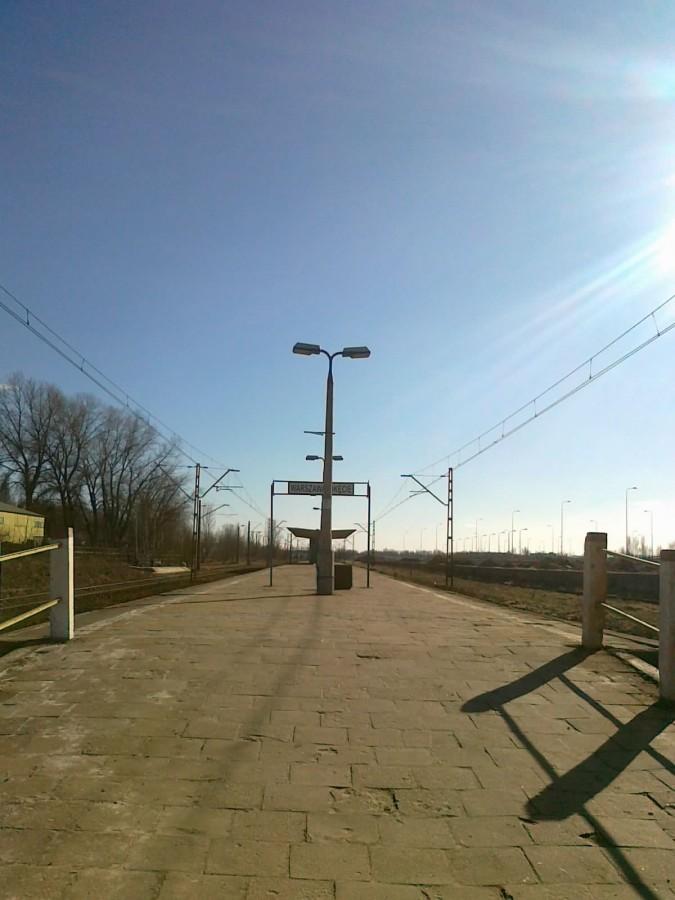 Tłok na peronie