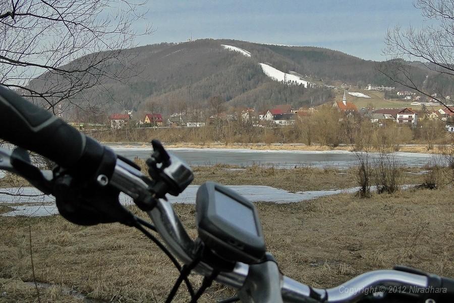 Żar wkomponowany w rower