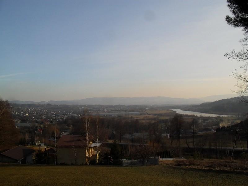Widoczki z serpentyn, po prawej Dunajec