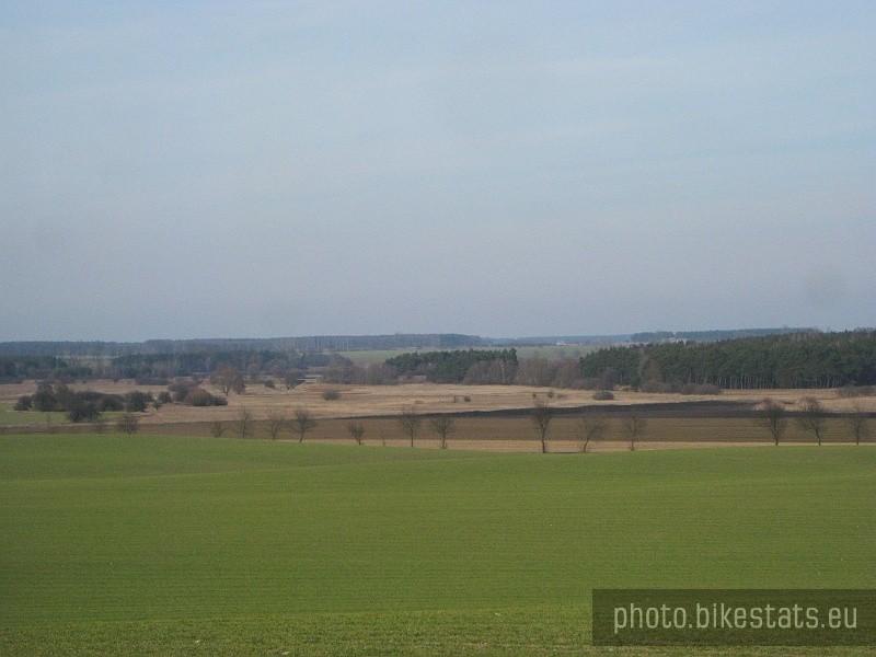 Widok ze wzniesienia niedaleko Kiszkowa