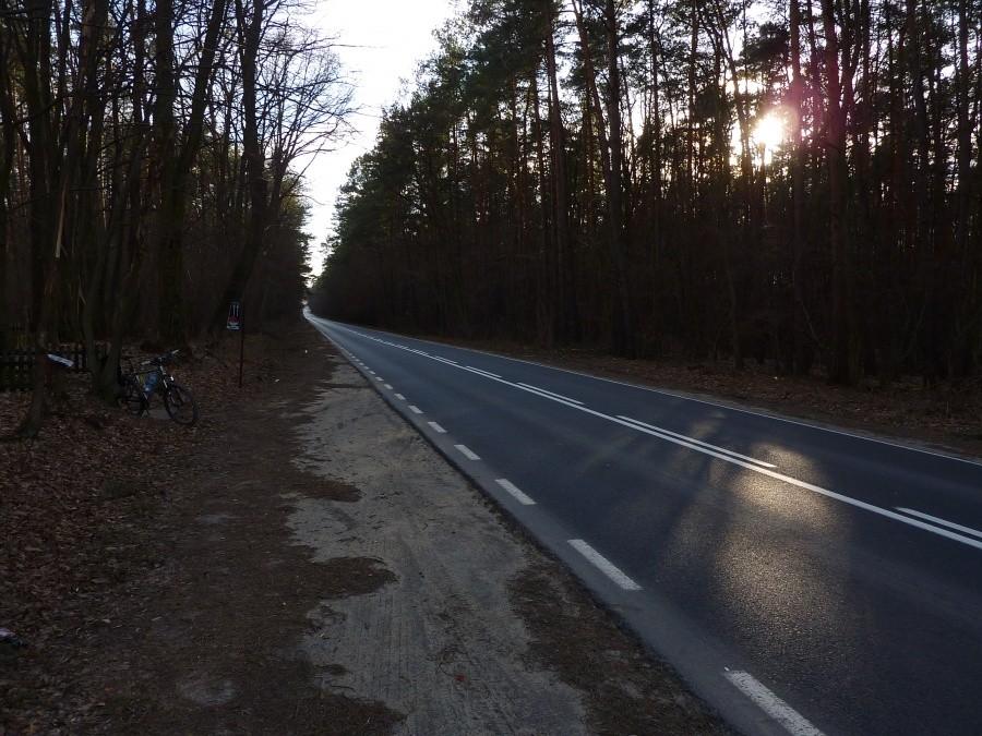 Przyjemnie się jechało. Ruch był znikomy.