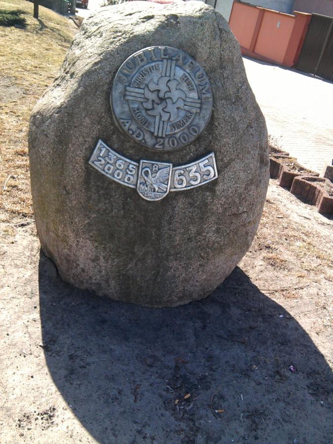 Przy tym kamieniu w Szubinie zrobiłem sobie krótki postój
