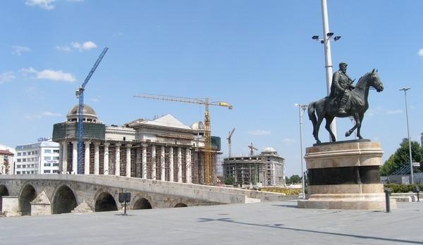 Skopje - plac budowy