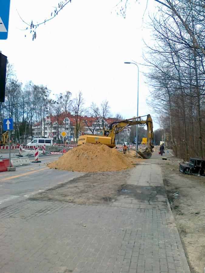 Budowa ronda na Starym Bemowie