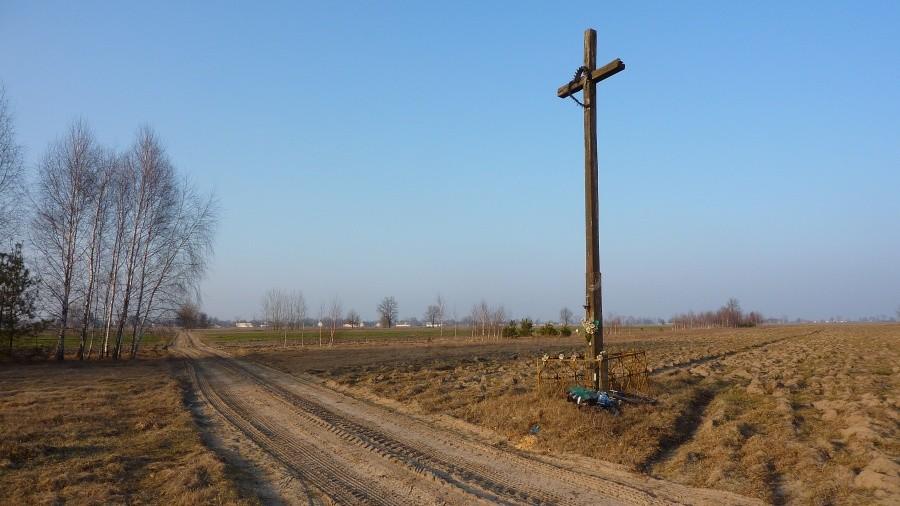 Krzyż przydrożny. Okolice Woli Rasztowskiej