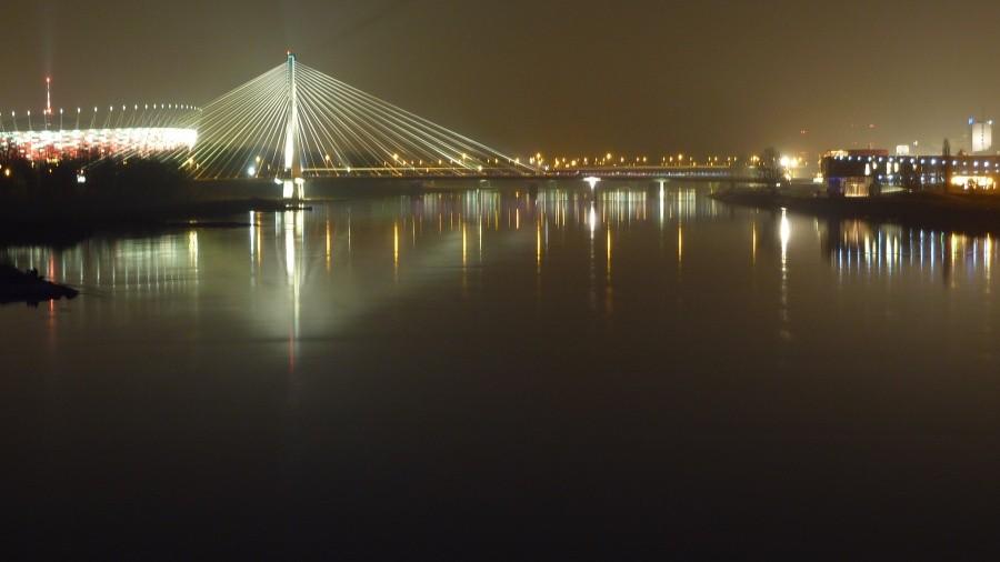 Widok na Wisłę z mostu Śląsko-Dąbrowskiego