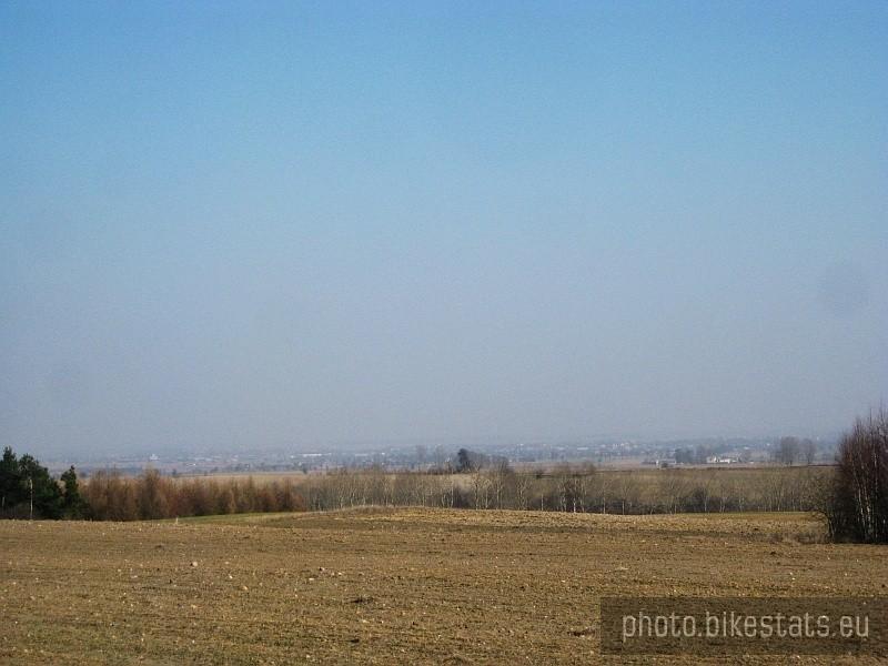 Widok ze wzniesienia na Wale Wydartowskim