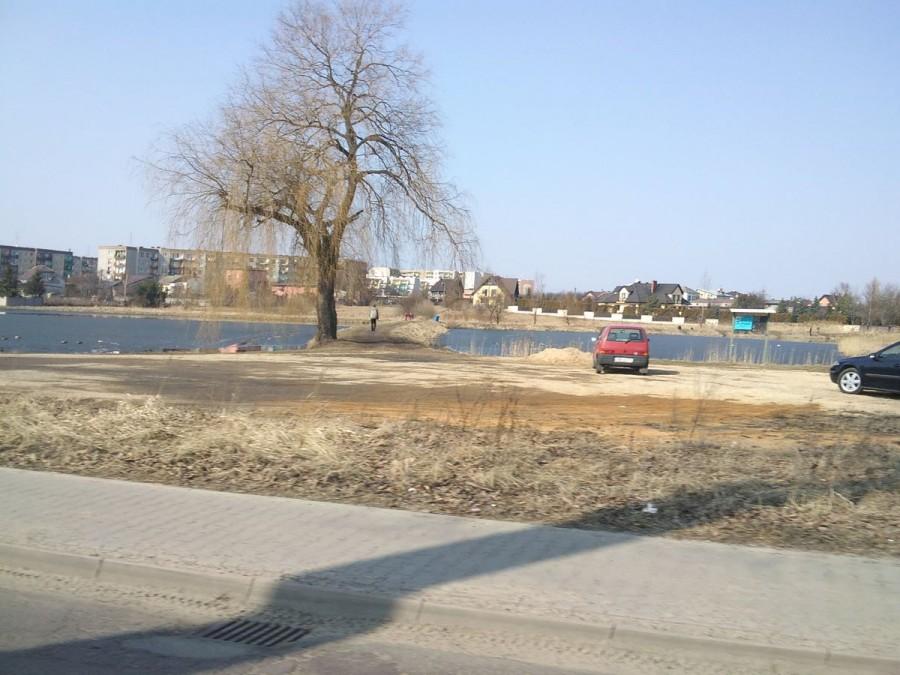 Myszkowskie stawy pokryte lodem