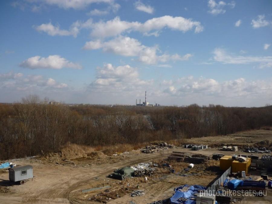 Widok z Mostu Północnego na EC Żerań