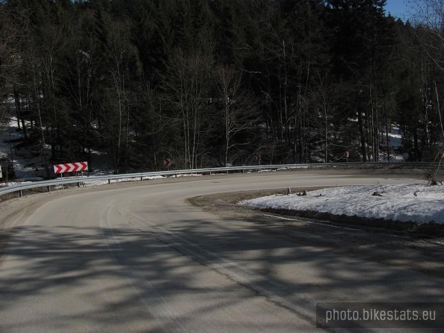 podjazd na przełęcz pod Jabłońską Góra