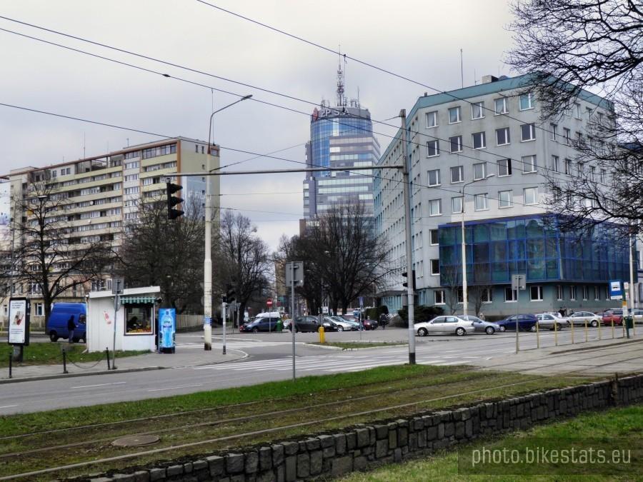 Widok z ulicy Matejki.