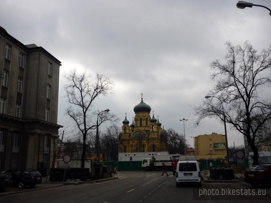 Cerkiew na Pradze-widok z Wileńskliej