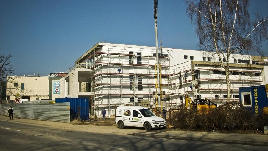 Galeria Nova jeszcze w budowie ale już jest bliżej niż dalej