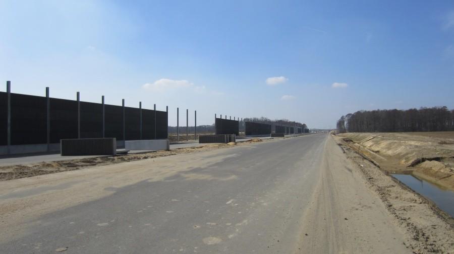 S8 - okolice Łoziny, widok w stronę Wrocławia