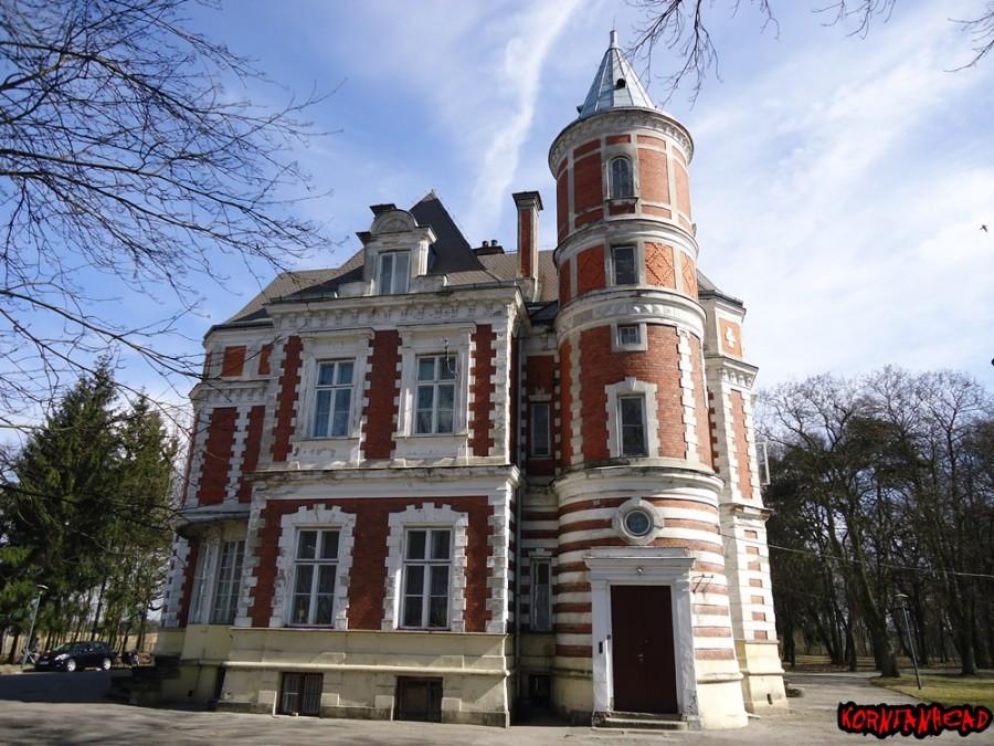 Dwór w Brzeziu. Widok od zachodu