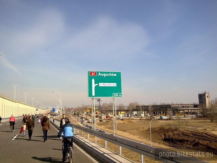 Most Północny zjazd na Myśliborską