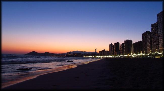 Benidorm wieczorem