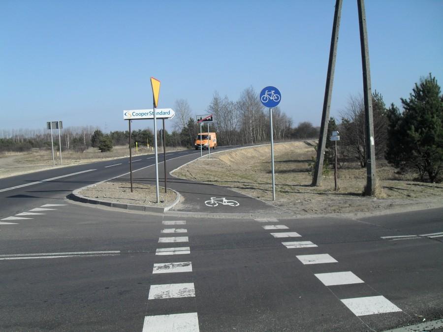ścieżka rowerowa na legionów