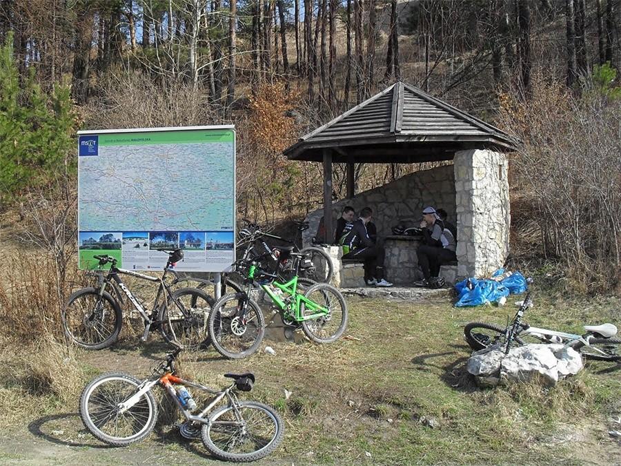 Pierwszy dłuższy postój pod Rabsztynem
