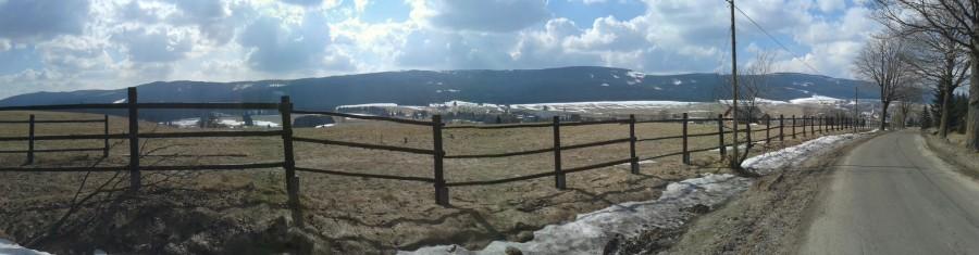 Panorama na Orlicke Zahori.
