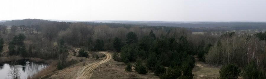 Panoramka na południe. Wielkopolska to płaska nie jest :)