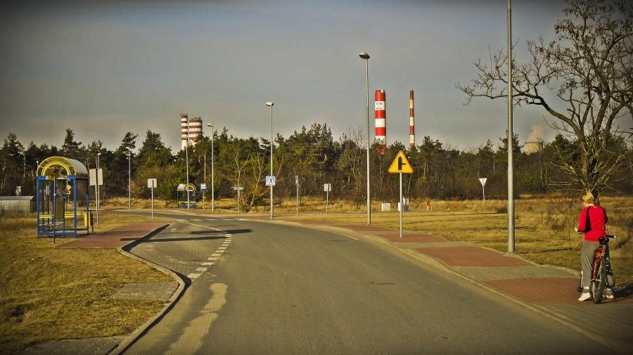 Widok na kominy i na trochę Ani:)