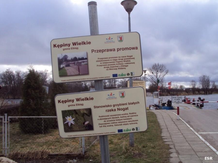 Kępiny Wielkie - przeprawa promowa