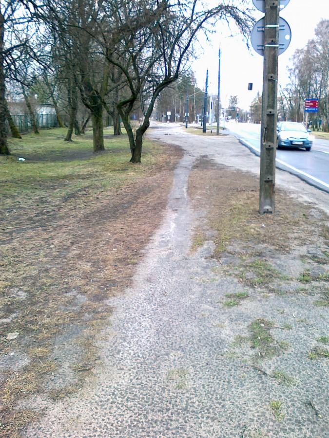 Polna ścieżka wzdłuż Kaliskiego