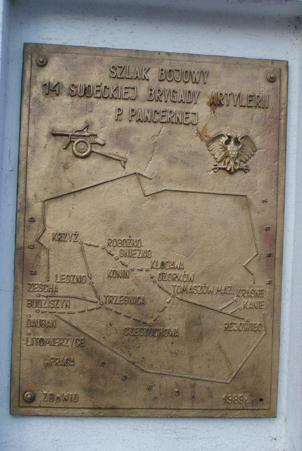 Szlak Bojowy 14 Sudeckiej Brygady Altylerii P. Pancernej
