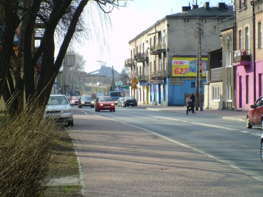 Korki na Niwce. W tle Mysłowice.