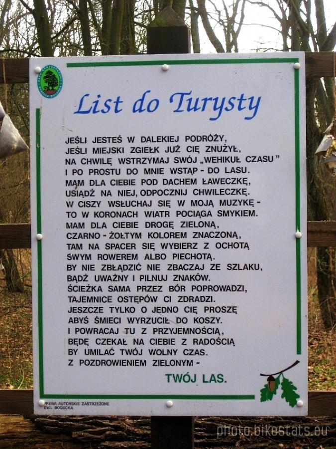 list do turysty