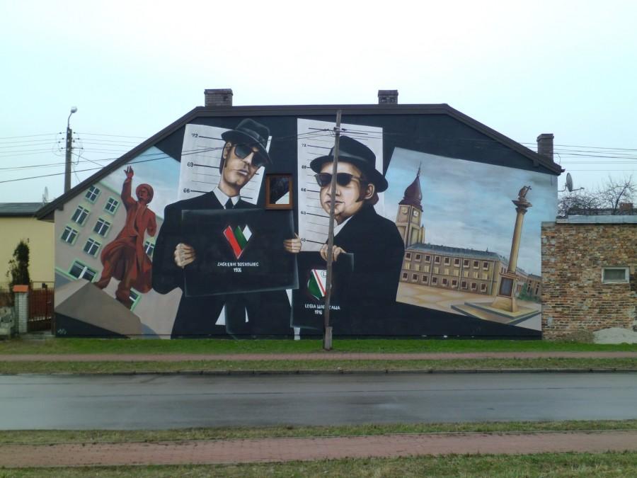 Wielkoformatowe graffiti na Kalinowej 2