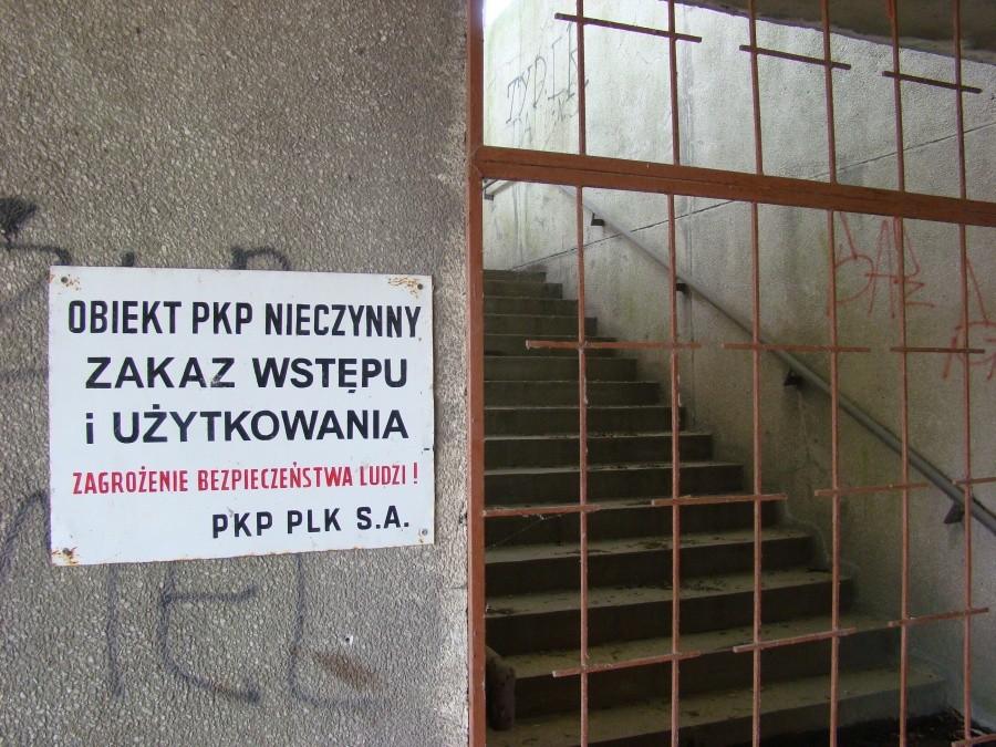 Stacja a własciwie przystanek kolejowy przy zakładach chemicznych Police